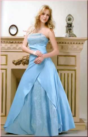 Empire Abendkleid Ballkl Gr. 36-42, versch. Farben